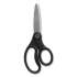 TRU RED Ambidextrous Stainless Steel Scissors, 5" Long, 2.64" Cut Length, Black Straight Ergonomic Handle (24380508)