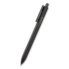 TRU RED Quick Dry Gel Pen, Retractable, Extra-Fine 0.38 mm, Black Ink, Black Barrel, 5/Pack (24399731)