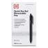 TRU RED Quick Dry Gel Pen, Retractable, Medium 0.7 mm, Black Ink, Black Barrel, 24/Pack (24376921)