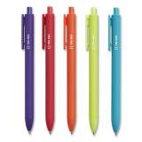 TRU RED Quick Dry Gel Pen, Retractable, Fine 0.5 mm, Assorted Ink and Barrel Colors, 5/Pack (24377041)