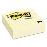 Post-it Notes Original Lined Notes, 4 x 4, Canary Yellow, 300-Sheet (675YL)