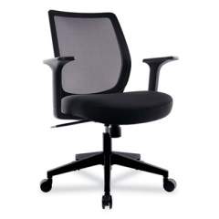 Union & Scale Essentials Mesh Back Fabric Task Chair, Supports Up to 275 lb, Black (24398920)
