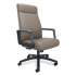 Union & Scale Prestige Bonded Leather Manager Chair, Supports Up to 275 lb, Warm Gray Seat/Back, Gray Base (24398959)