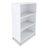 Union & Scale Essentials Laminate Bookcase, Three-Shelf, 28 x 15 x 45.6, White (24398963)