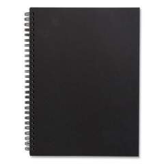 TRU RED Wirebound Soft-Cover Notebook, 1 Subject, Narrow Rule, Black Cover, 9.5 x 6.5, 80 Sheets (24377305)