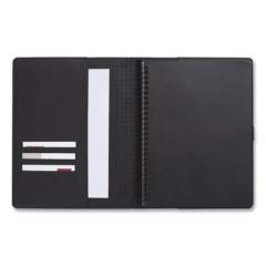 TRU RED Soft-Cover Notebook Folio Set, Narrow Rule, Black Cover, 9.5 x 6.5, 80 Sheets (24377306)