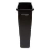 Coastwide Professional Slim Open Top Trash Can, Plastic, 23 gal, Black (2625781)