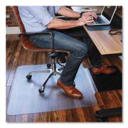 ES Robbins Sit or Stand Mat for Carpet or Hard Floors, 36 x 53 with Lip, Clear/Black (184612)