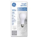 GE Rough Service Incandescent Worklight Bulb, A21, 100 W, 1,160 lm (47261)