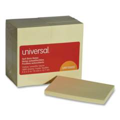 Universal Self-Stick Note Pads, 3 x 5, Yellow, 100-Sheet, 18/Pack (35692)
