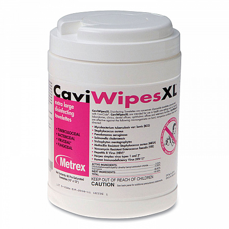 XL Disinfecting Towelettes, 10 x 12, Fragrance Free, White, 66 Wipes/Canister (MACW078150)