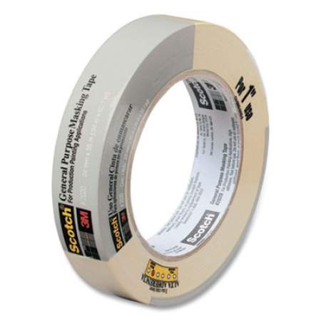 Scotch Commercial-Grade Masking Tape for Production Painting, 0.94" x 60 yds, Natural, 1/Roll (572353)