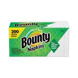 Bounty Quilted Napkins, 1-Ply, 12 1/10 x 12, White, 200/Pack (96595PK)