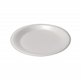 Foam Dinnerware, Plate, 9" dia, Poly Bag, White, 125/Sleeve, 4 Sleeves/Pack (12040)