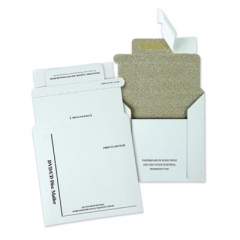 Quality Park Disk/CD Foam-Lined Mailers, Square Flap, Redi-Strip Closure, 5.13 x 5, White, 25/Box (E7266)