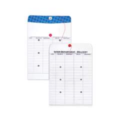 Quality Park Inter-Department Envelope, #97, Two-Sided Five-Column Format, 10 x 13, White, 100/Box (63663)