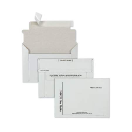 Quality Park Disk/CD Foam-Lined Mailers, Square Flap, Redi-Strip Closure, 8.5 x 6, White, 25/Box (E7265)
