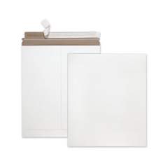Quality Park Extra-Rigid Photo/Document Mailer, Cheese Blade Flap, Self-Adhesive Closure, 12.75 x 15, White, 25/Box (64019)