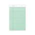 TOPS Prism + Colored Writing Pads, Narrow Rule, 50 Pastel Green 5 x 8 Sheets, 12/Pack (63090)