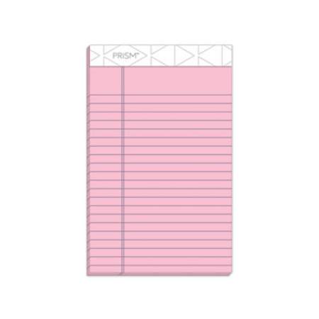 TOPS Prism + Colored Writing Pads, Narrow Rule, 50 Pastel Pink 5 x 8 Sheets, 12/Pack (63050)