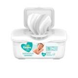 Pampers Sensitive Baby Wipes, White, Cotton, Unscented, 64/Tub, 8 Tub/Carton (19505CT)