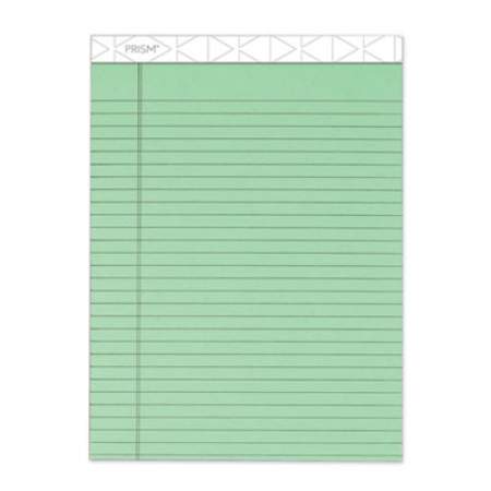 TOPS Prism + Colored Writing Pads, Wide/Legal Rule, 50 Pastel Green 8.5 x 11.75 Sheets, 12/Pack (63190)