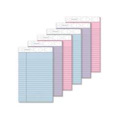 TOPS Prism + Colored Writing Pads, Narrow Rule, 50 Assorted Pastel-Color 5 x 8 Sheets, 6/Pack (63016)