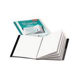 Cardinal ShowFile Display Book w/Custom Cover Pocket, 12 Letter-Size Sleeves, Black (50132)