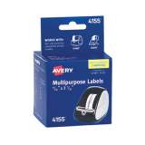 Avery Multipurpose Thermal Labels, 0.56 x 3.44, White, 130/Roll, 2 Rolls/Pack (4155)