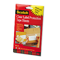 ScotchPad Label Protection Tape Sheets, 4
