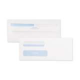 Quality Park Double Window Redi-Seal Security-Tinted Envelope, #8 5/8, Commercial Flap, Redi-Seal Closure, 3.63 x 8.63, White, 500/Box (24539)