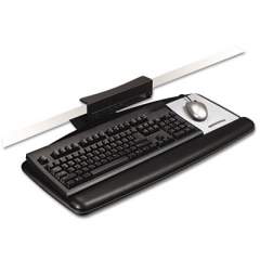 3M Tool-Free Install Knob Adjust Keyboard Tray With Standard Platform, Black (AKT65LE)