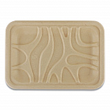 Laminated Fiber Meat and Produce Trays, PLA Lined, PFAS Free, 8.2 x 5.7 x 0.7, Natural, Paper, 500/Carton (TRSC2SLLF)