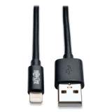 Tripp Lite Lightning to USB Cable, 10 ft, Black (M100010BK)