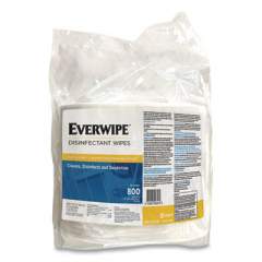 Legacy Everwipe Disinfectant Wipes, 6 x 8, 800/Bag, 4 Bags/Carton (10100)