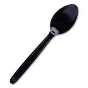 WNA Cutlery for Cutlerease Dispensing System, Spoon 6", Black, 960/Box (CEASESP960BL)