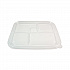 PLA Lids for Fiber Bento Box Containers, 12.1 x 9.8 x 0.8, Clear, Plastic, 300/Carton (TRLCSBB)