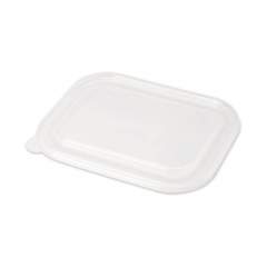 World Centric PLA Lids for Fiber Containers, 8.8 x 6.9 x 0.8, Clear, 400/Carton (CTLCS3)