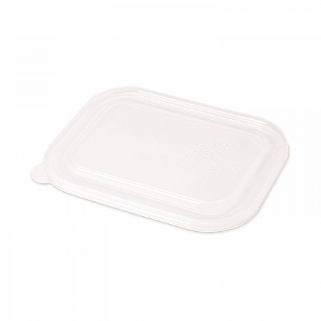 PLA Lids for Fiber Containers, 8.8 x 6.9 x 0.8, Clear, Plastic, 400/Carton (CTLCS3)