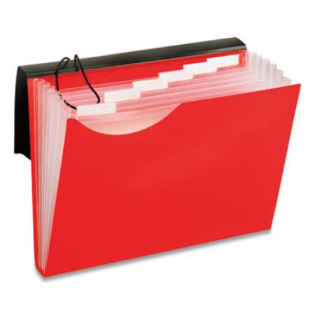 Pendaflex Seven-Pocket Poly Expanding File, 1" Expansion, 7 Sections, Letter Size, Red (86777)