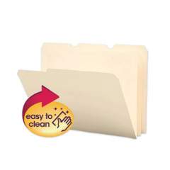 Smead Poly Manila Folders, 1/3-Cut Tabs, Letter Size, 12/Pack (10510)
