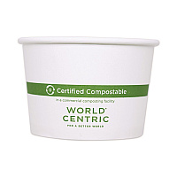 Paper Bowls, 8 oz, 3.5" Diameter x 2.3" h, White, 1,000/Carton (BOPA8)