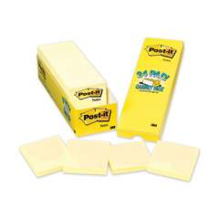 Post-it Notes Original Pads in Canary Yellow, Cabinet Pack, 3 x 3, 90 Sheets/Pad, 24 Pads/Pack (70005141687)