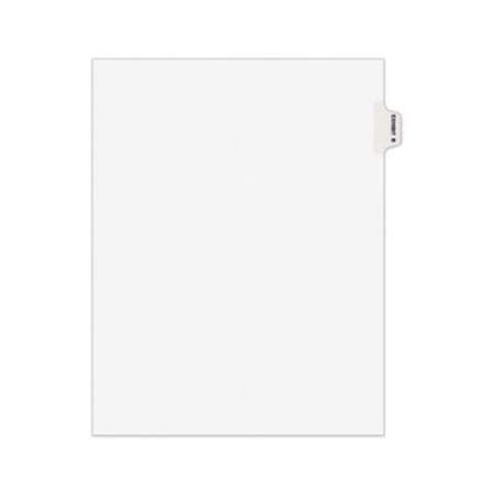Avery-Style Preprinted Legal Side Tab Divider, Exhibit B, Letter, White, 25/Pack, (1372) (01372)
