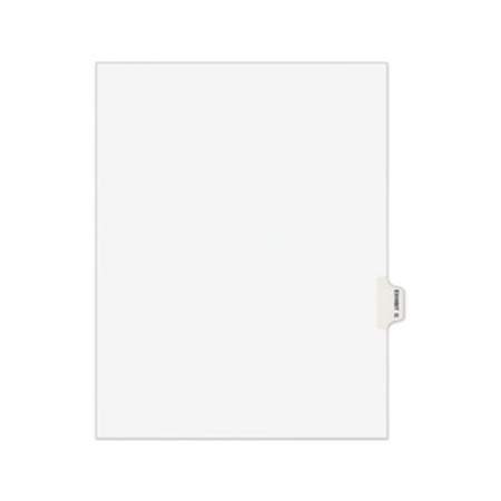 Avery-Style Preprinted Legal Side Tab Divider, Exhibit G, Letter, White, 25/Pack (01377)