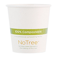 NoTree Paper Hot Cups, 10 oz, Natural, 1,000/Carton (CUSU10)