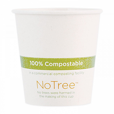 NoTree Paper Hot Cups, 10 oz, Natural, 1,000/Carton (CUSU10)