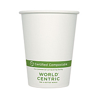 Paper Hot Cups, 12 oz, White, 1,000/Carton (CUPA12)