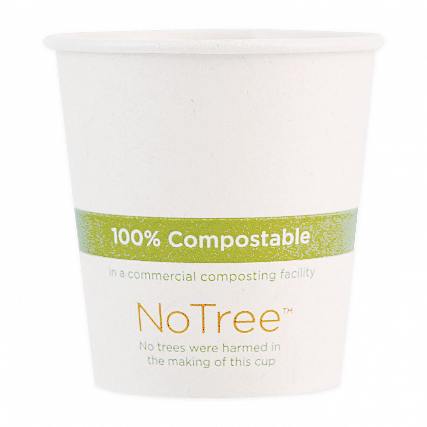 NoTree Paper Hot Cups, 6 oz, Natural, 1,000/Carton (CUSU6)