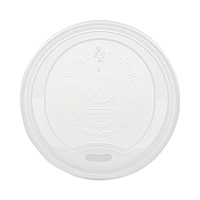 PLA Lids for Hot Cups, Fits 10 oz to 20 oz Hot Cups, Plastic, White, 1,000/Carton (CULCS12)